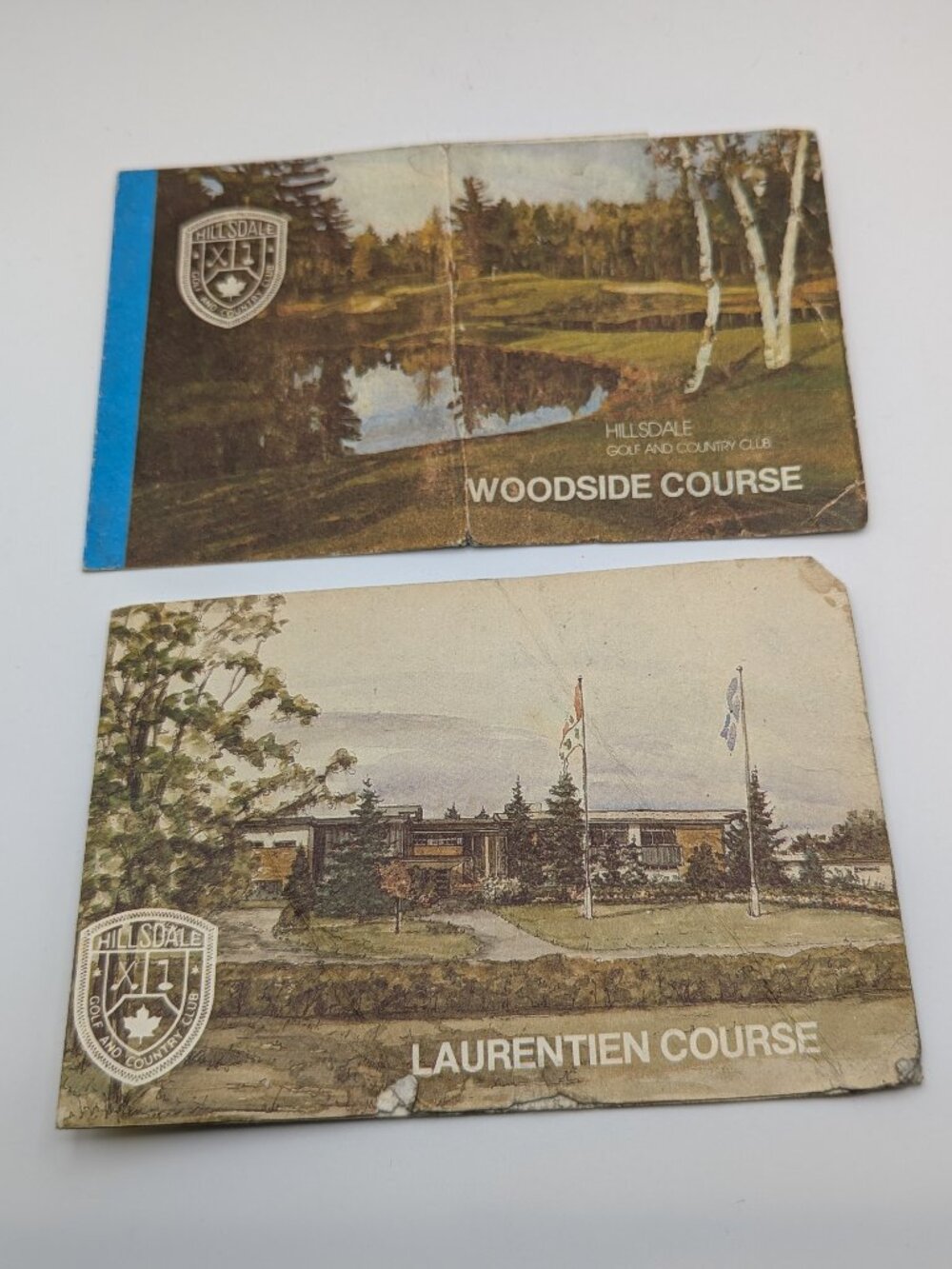 Hillsdale Golf Country Club Vintage Scorecard Pair